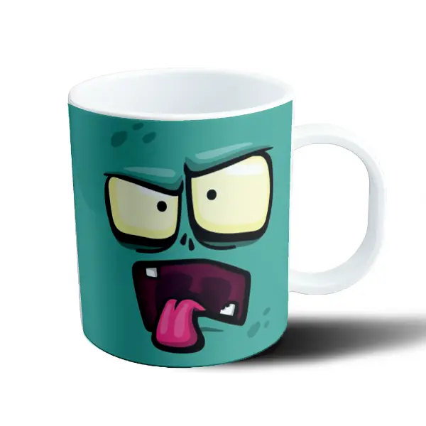Taza de Plástico Zombie Infection Cara de Zombie