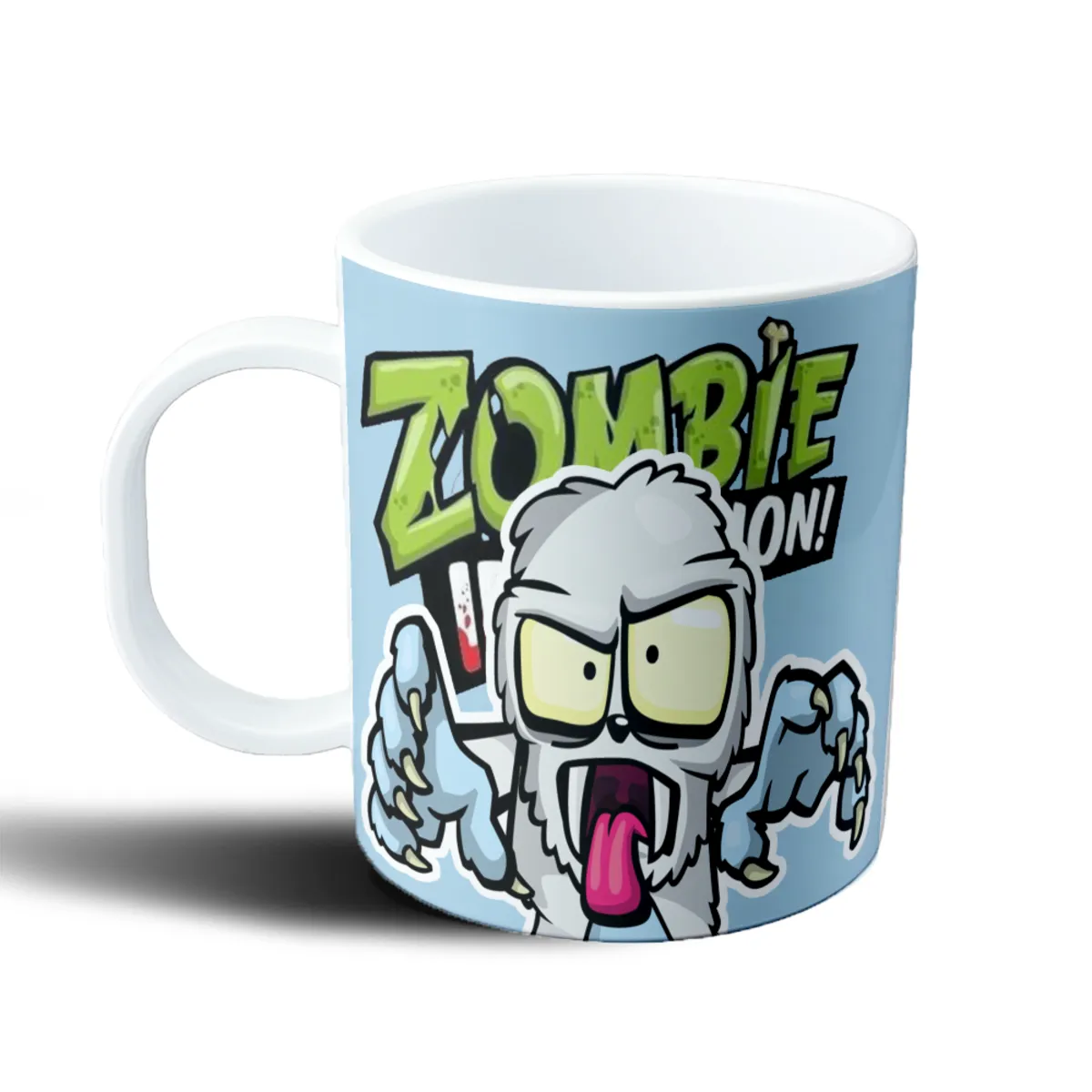 Taza de Plástico Zombie Infection Zombie Colmillos - vista 2