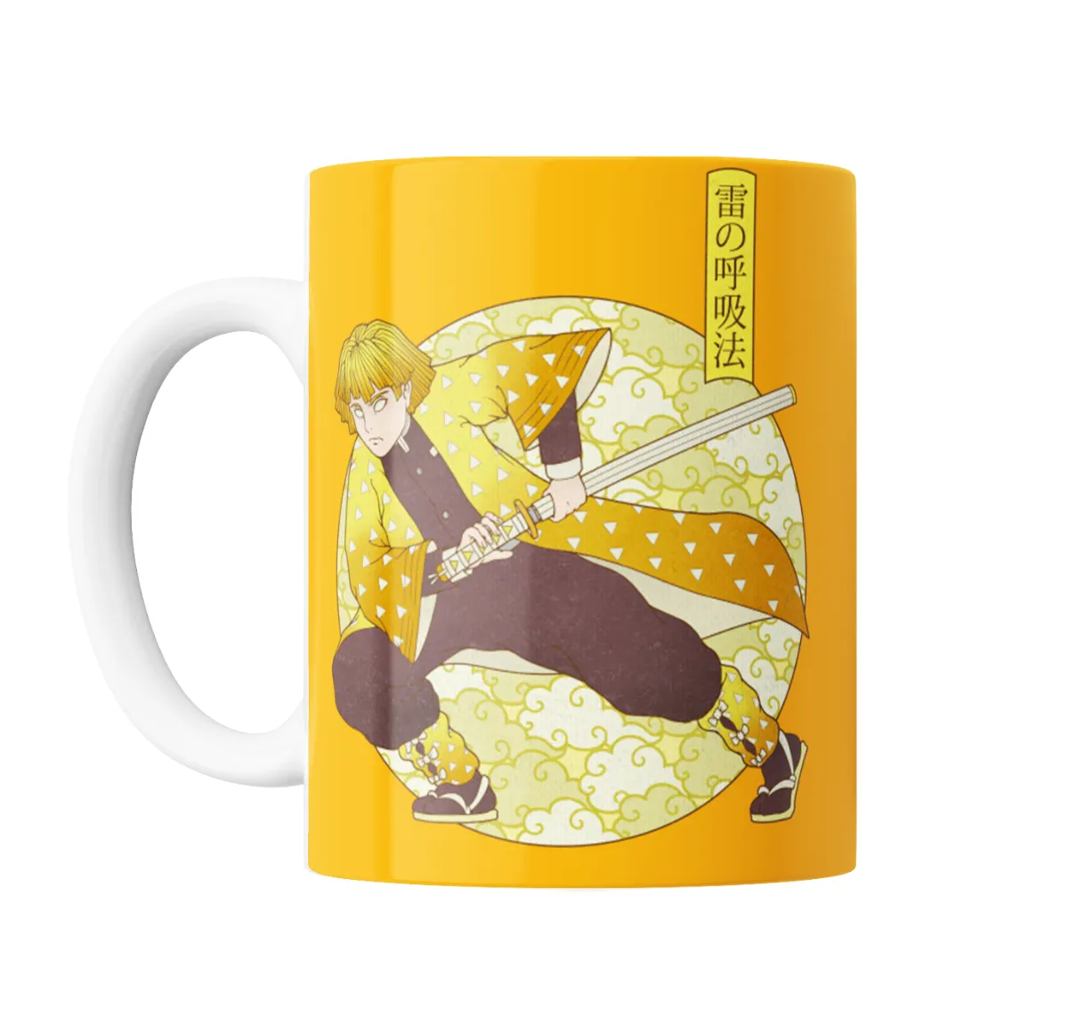 Taza de Cerámica Demon Slayer Zenitsu Respiración del Trueno - vista 2