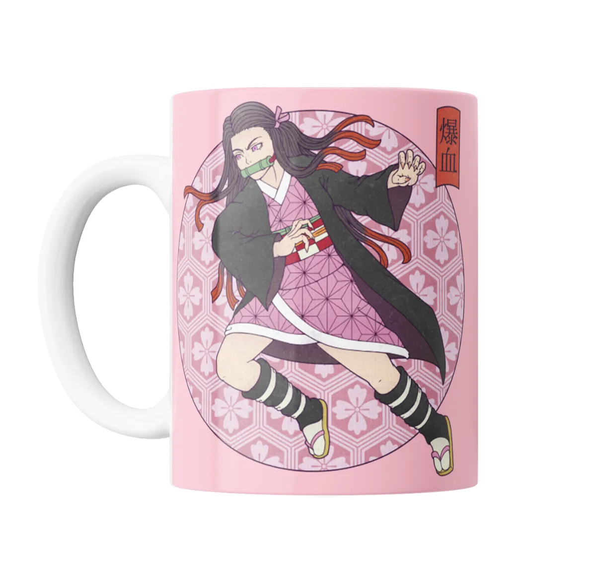 Taza de Cerámica Demon Slayer Nezuko Kamado Sakura - vista 2