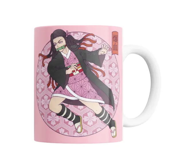 Taza de Cerámica Demon Slayer Nezuko Kamado Sakura