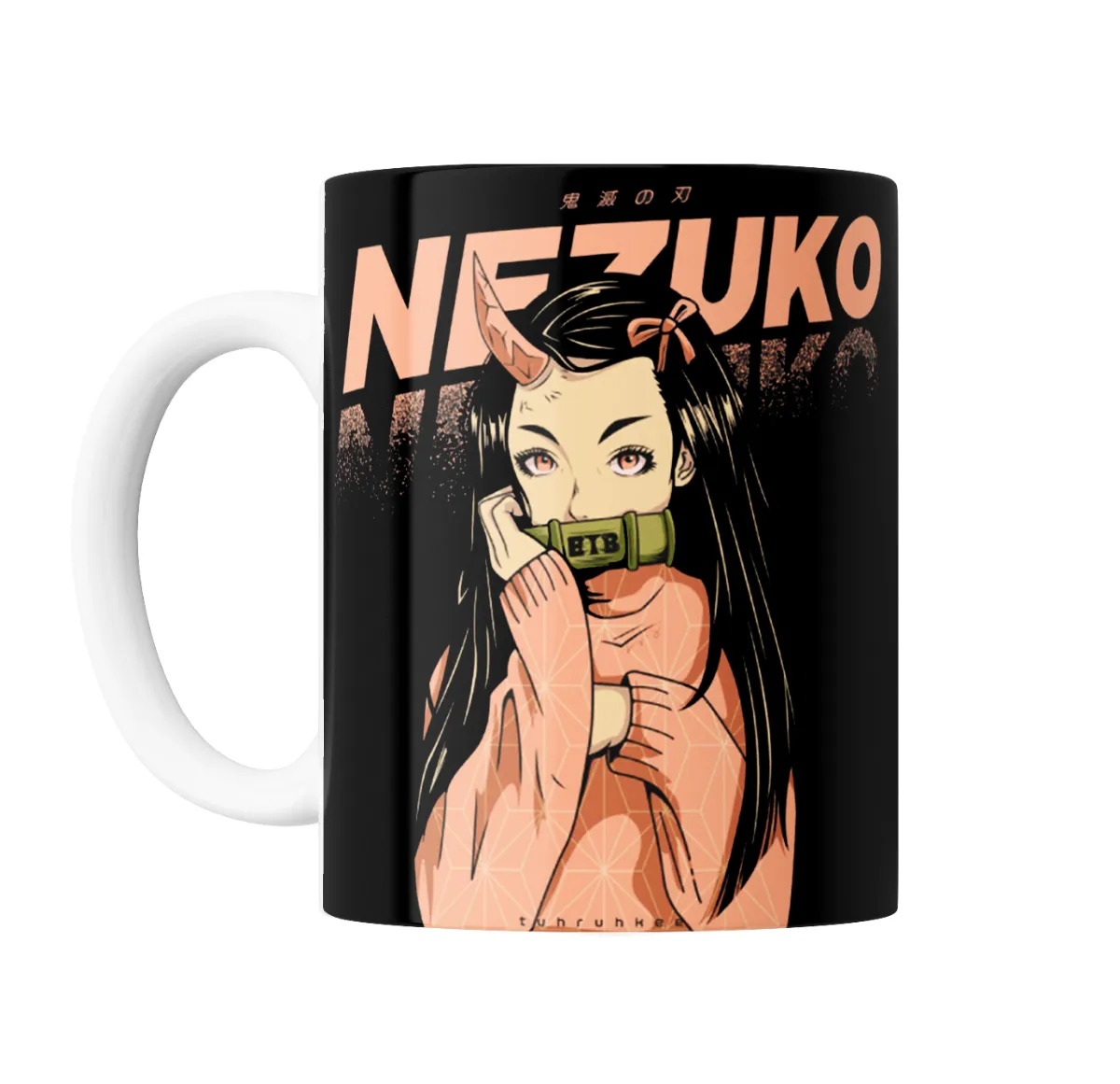 Taza de Cerámica Demon Slayer Nezuko Kamado Bambú - vista 2
