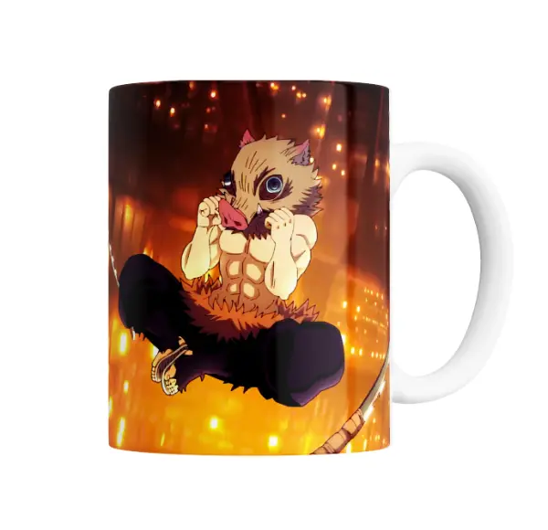 Taza de Cerámica Demon Slayer Inosuke Hashibira