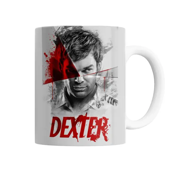 Taza de Cerámica Dexter Morgan Serie Diseño Sangre