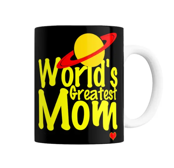 Taza de Cerámica World's Greatest Mom con Planeta