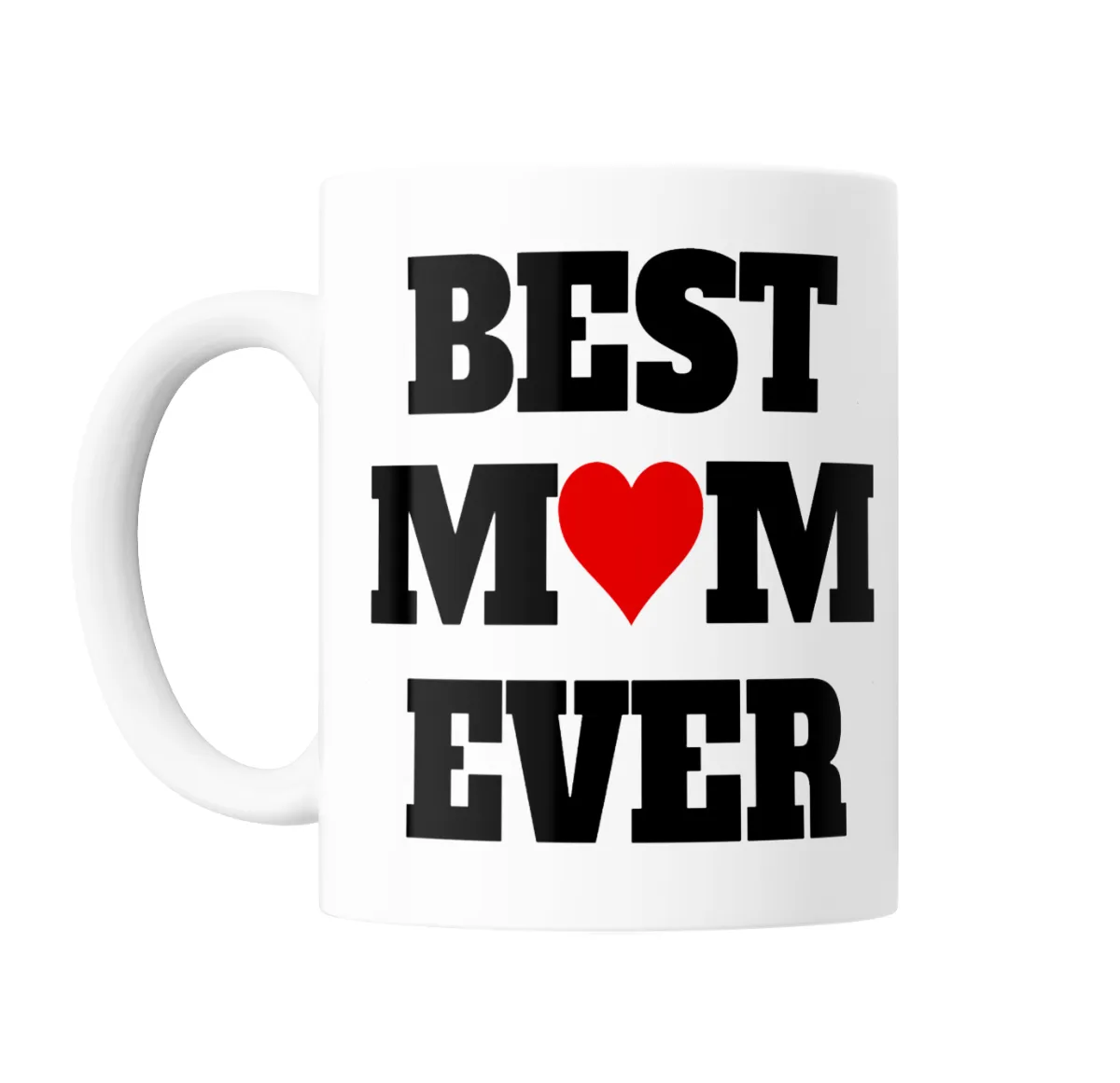 Taza de Cerámica Best Mom Ever con Corazón - vista 2