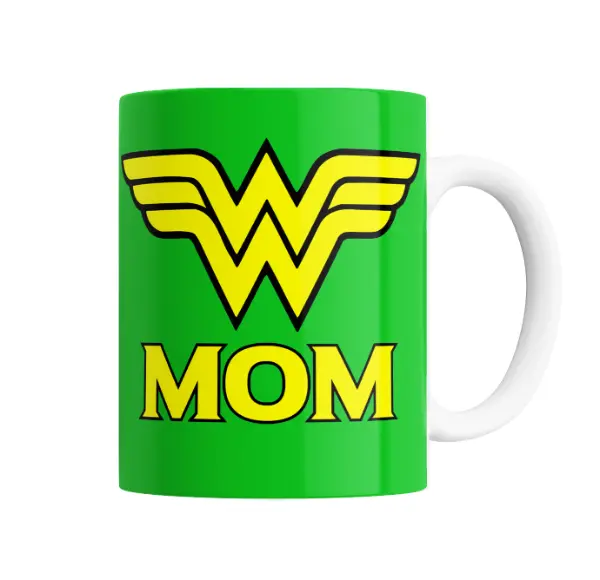 Taza de Cerámica Mujer Maravilla Mom
