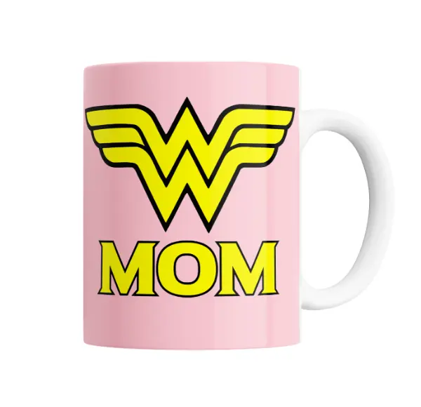 Taza de Cerámica Mujer Maravilla Mom