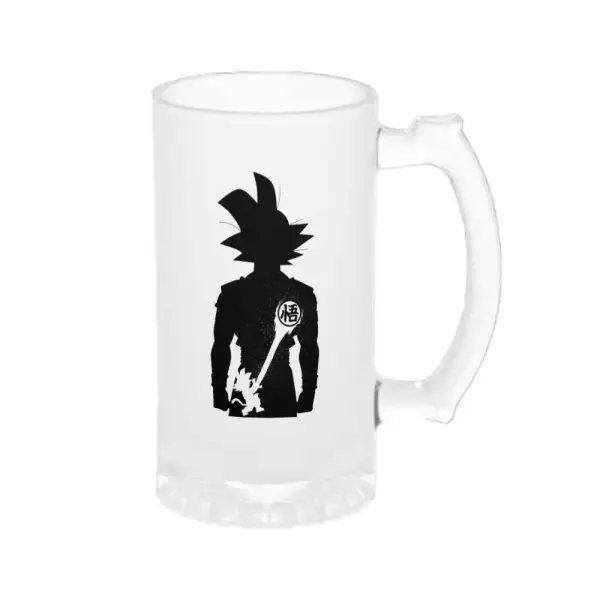 Chopp Dragon Ball Goku Silueta con Bastón
