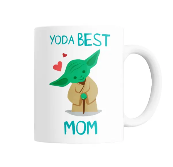 Taza de Cerámica Yoda Best Mom
