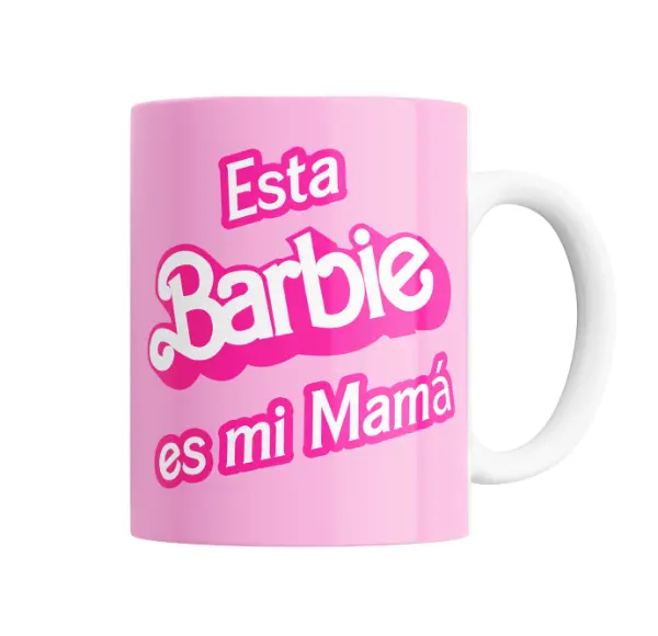 Taza de Cerámica Barbie Esta Barbie es mi Mamá
