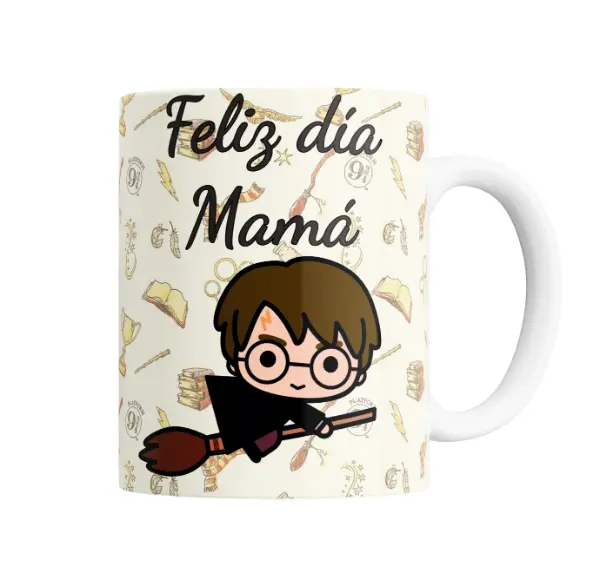 Taza de Cerámica Harry Potter Chibi Feliz Día Mamá