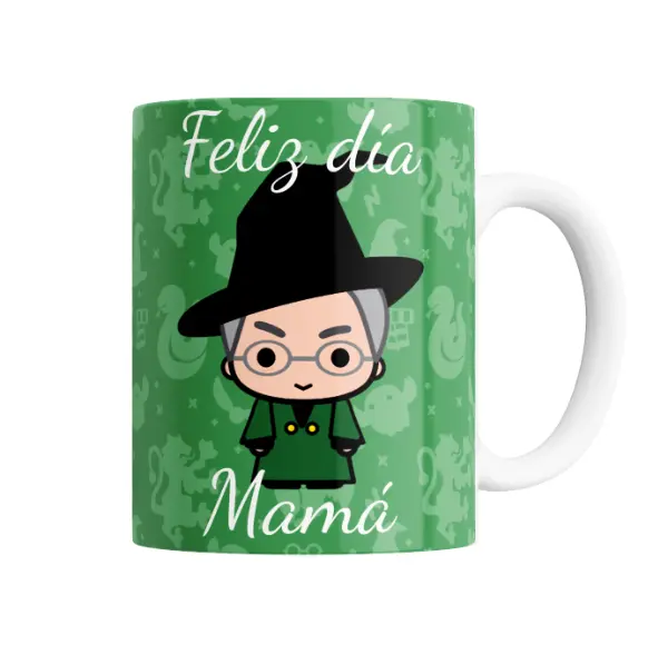 Taza de Cerámica Harry Potter Profesora McGonagall Feliz día Mamá