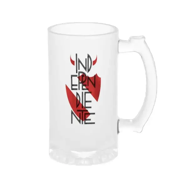Chopp Independiente Diablo Rojo Escudo Tipografía