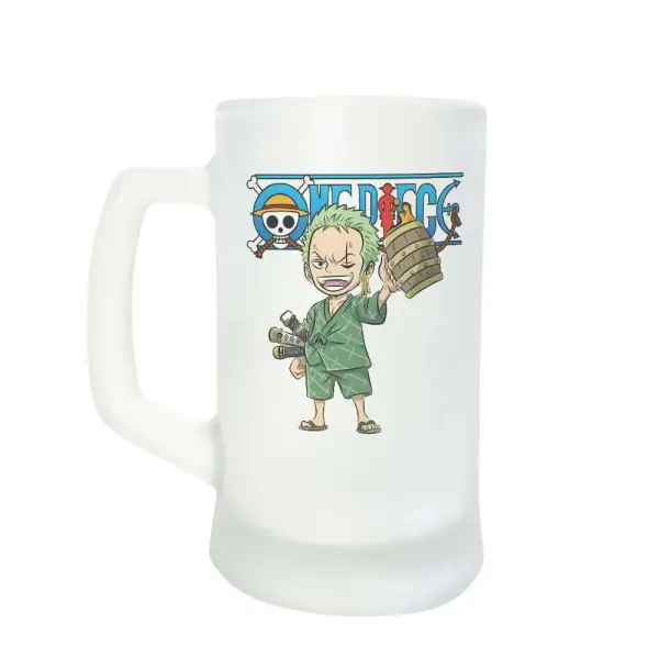 Chopp One Piece Zoro Chibi con Barril