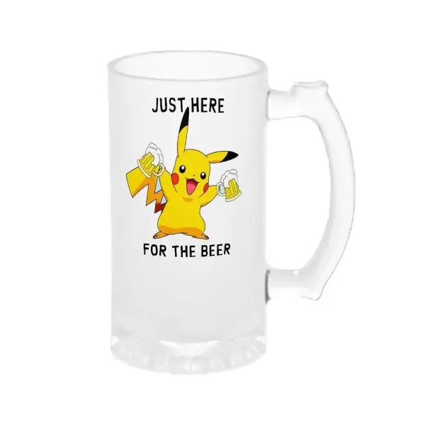 Chopp Pokemon Pikachu Just Here for the Beer