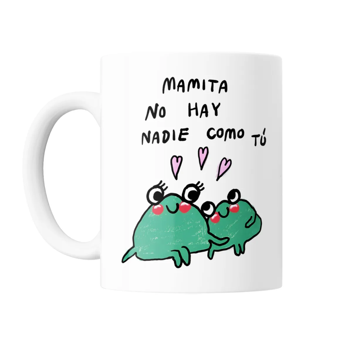 Taza de Cerámica Mamita no hay nadie como tú, ranitas - vista 2