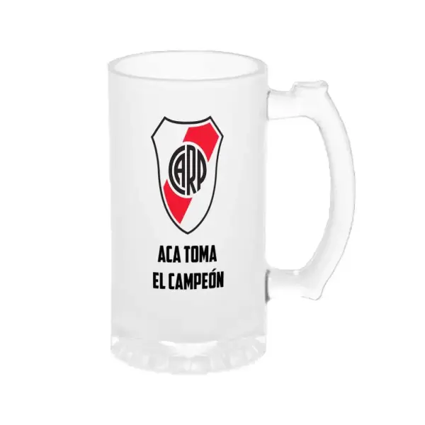 Chopp River Plate Escudo Aca Toma El Campeón