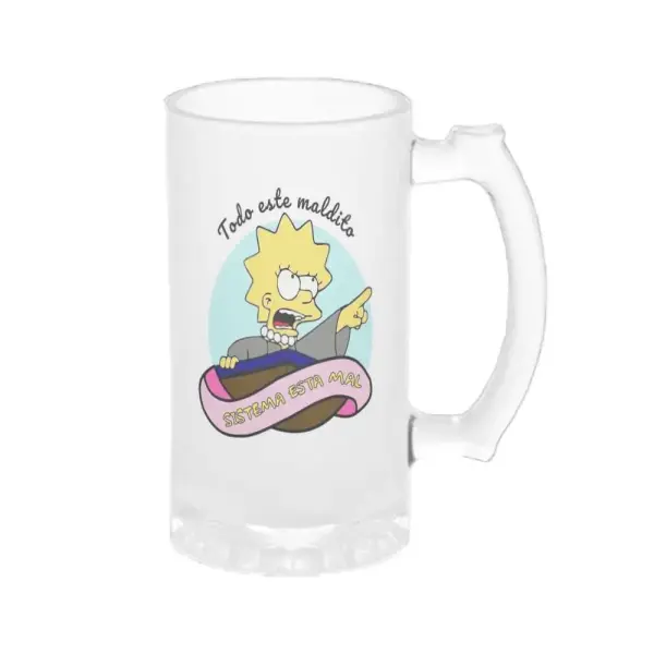 Chopp Los Simpson Lisa Sistema Esta Mal