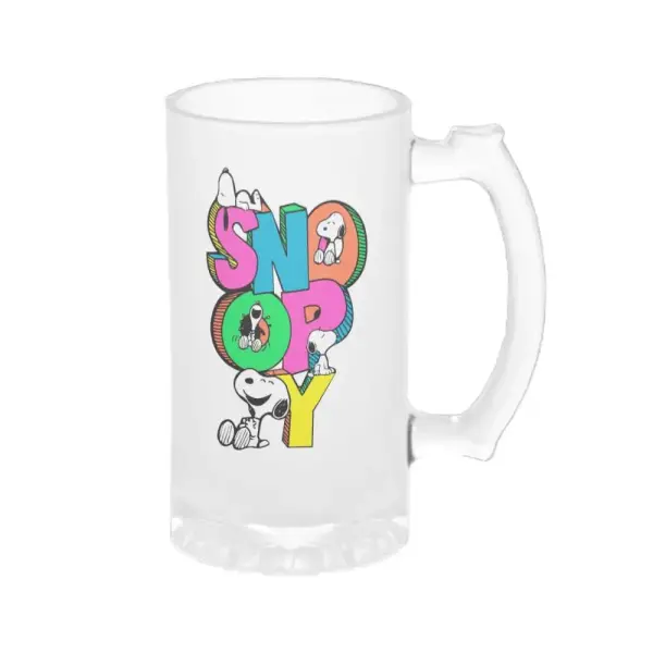Chopp Snoopy Letras Colores