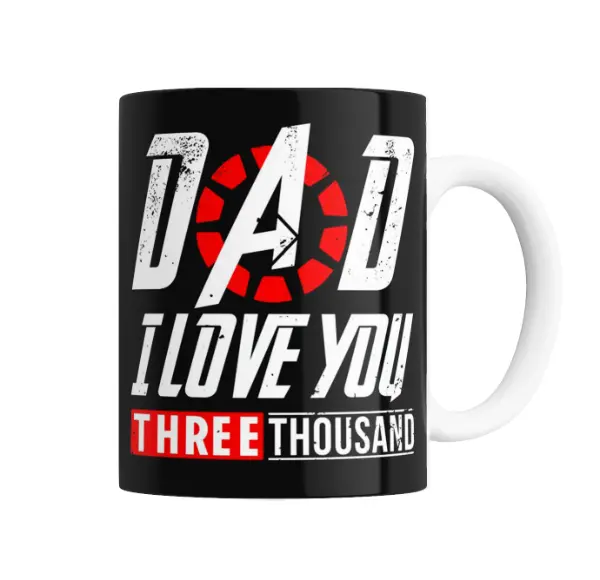 Taza de Cerámica Avengers Dad I Love You 3000