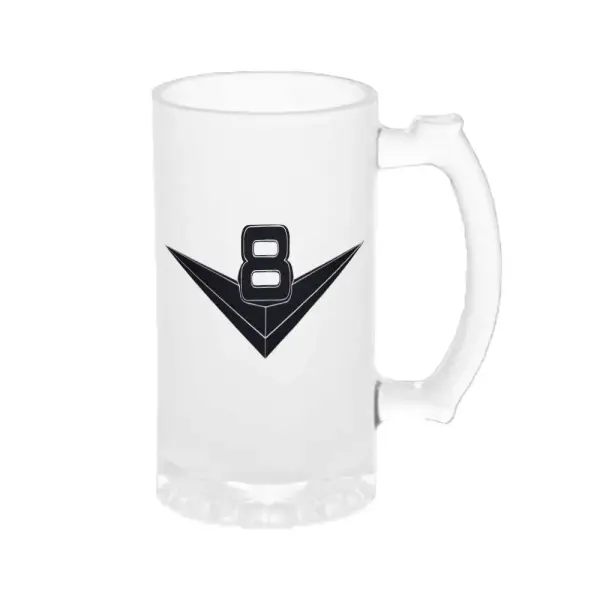 Chopp Diseño V Negro con Número 8