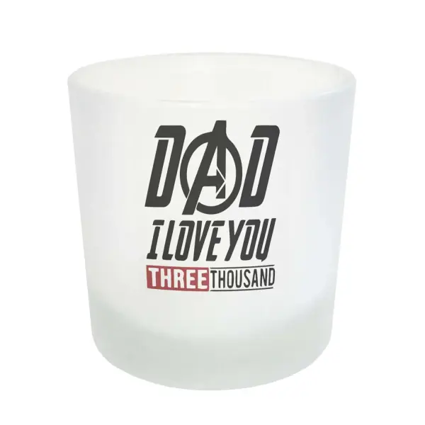 Vaso de Whisky Avengers Dad I Love You 3000