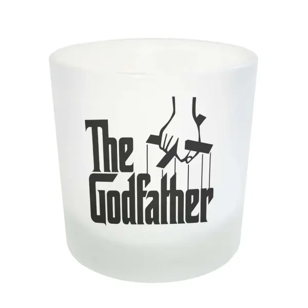 Vaso de Whisky El Padrino Logo The Godfather con Marionetas