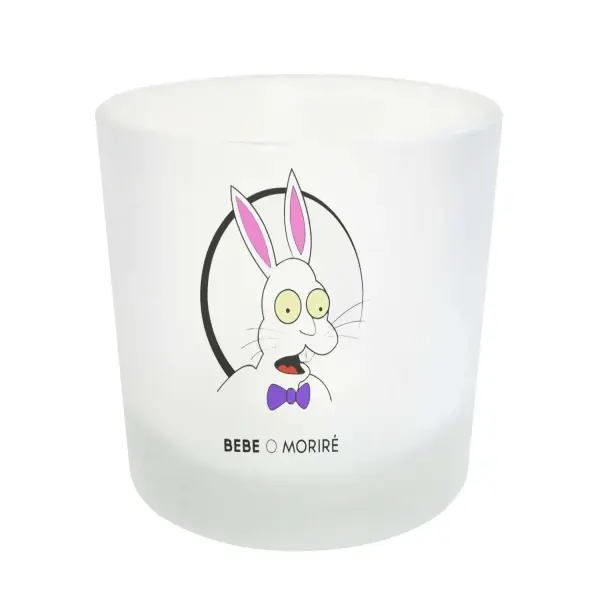 Vaso de Whisky Los Simpson Conejo Bebe o Moriré