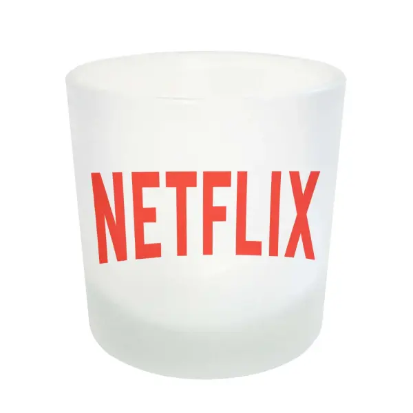 Vaso de Whisky Netflix Logo Rojo