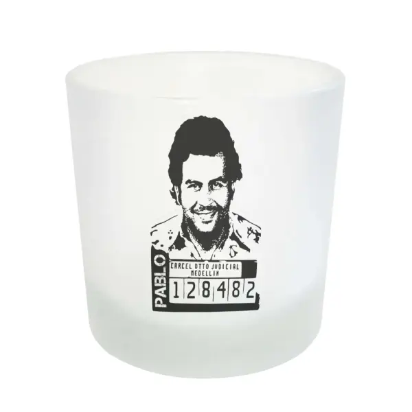 Vaso de Whisky Pablo Escobar Ficha Carcelaria