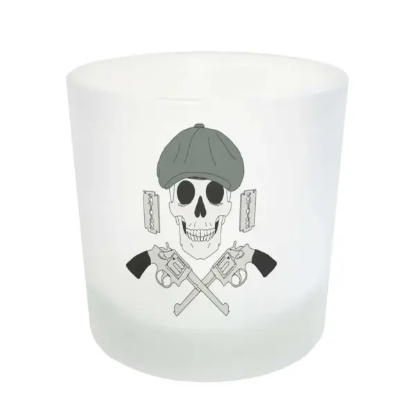 Vaso de Whisky Peaky Blinders Calavera con Gorra y Navajas