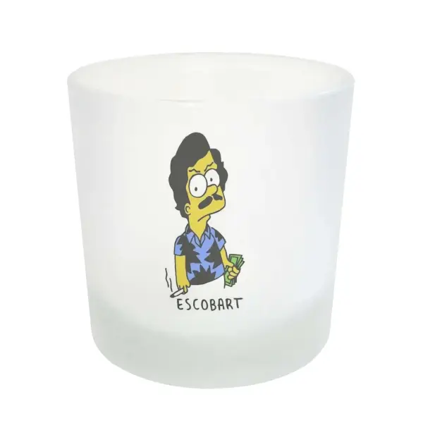 Vaso de Whisky Los Simpson Escobart Bart Escobar
