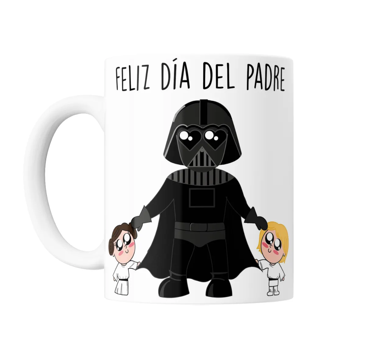 Taza de Cerámica Star Wars Darth Vader con Leia y Luke Feliz Día del Padre - vista 2