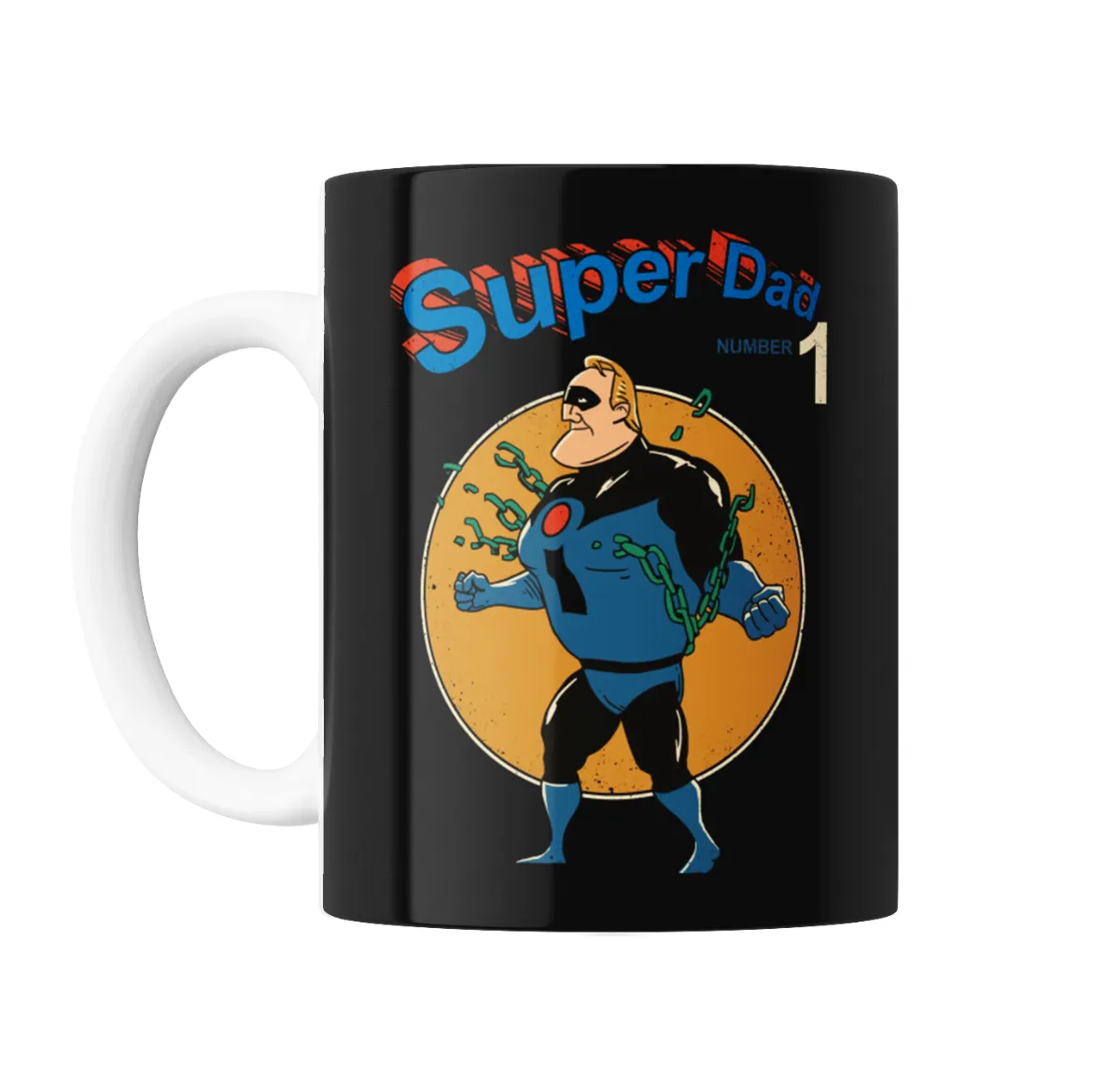 Taza de Cerámica Super Dad Number 1 Mr. Increíble - vista 2