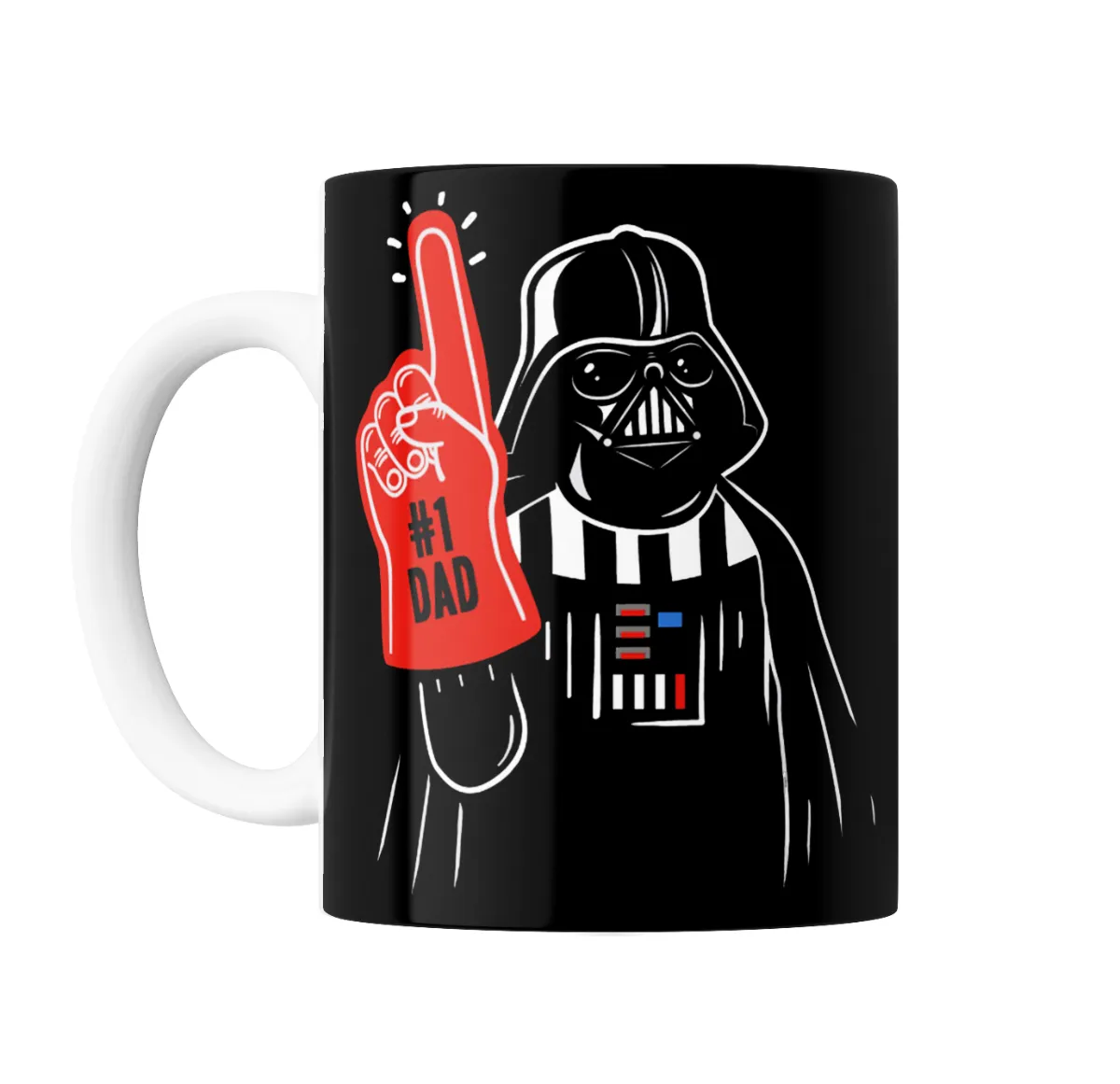 Taza de Cerámica Star Wars Darth Vader Número 1 Papá - vista 2