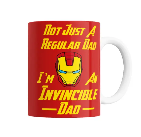 Taza de Cerámica Iron Man Not Just A Regular Dad Invincible Dad