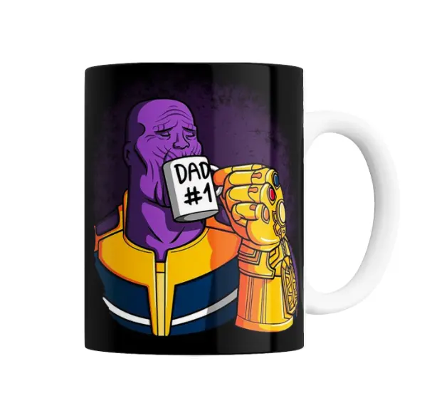 Taza de Cerámica Thanos Dad #1 Guantelete del Infinito