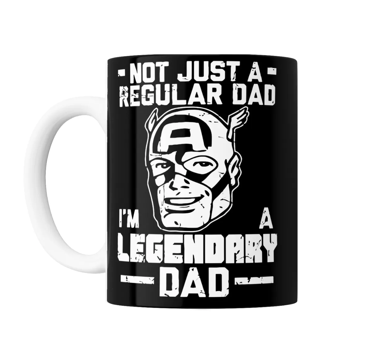 Taza de Cerámica Capitán América Not Just a Regular Dad Legendary Dad - vista 2