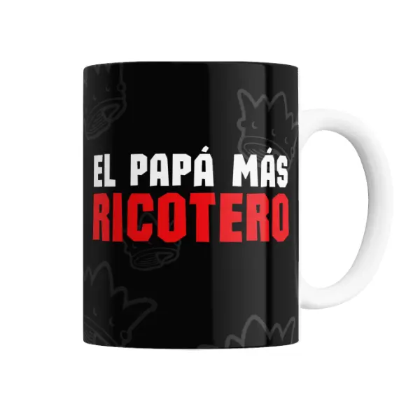 Taza de Cerámica El Papá Más Ricotero
