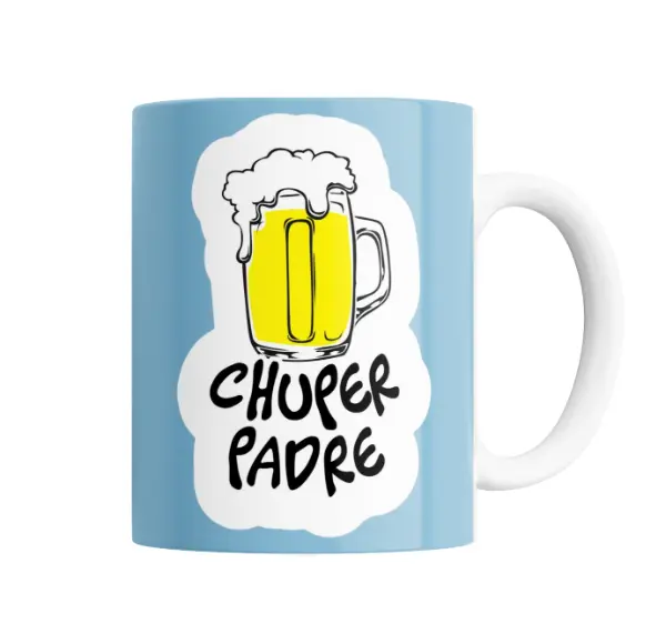 Taza de Cerámica Chuper Padre Cerveza