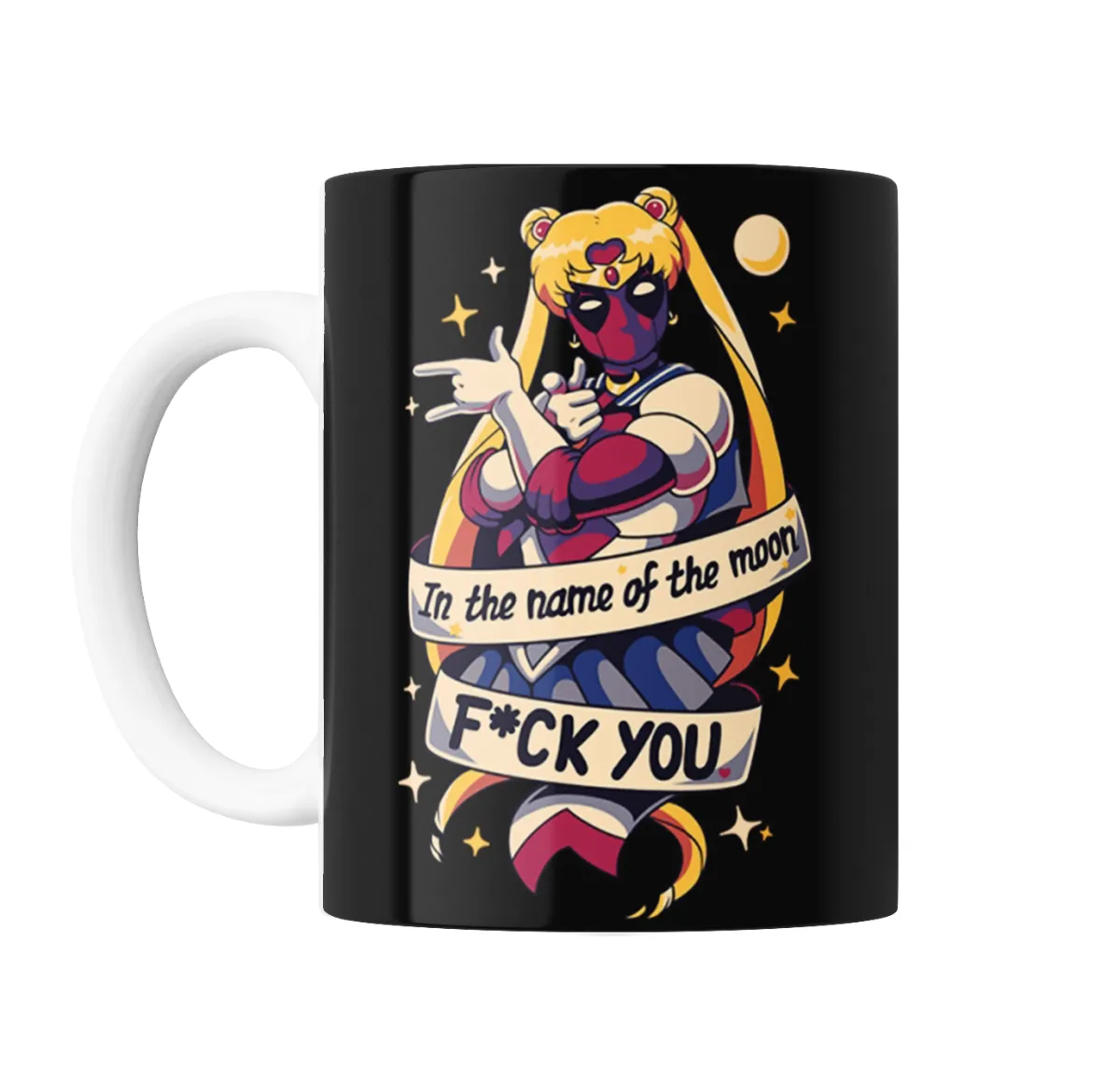 Taza de Cerámica Deadpool Sailor Moon In the Name of the Moon - vista 2