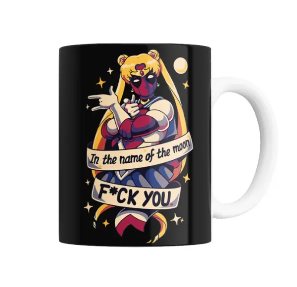 Taza de Cerámica Deadpool Sailor Moon In the Name of the Moon
