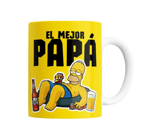 Taza de Cerámica Los Simpson Homero El Mejor Papá Duff