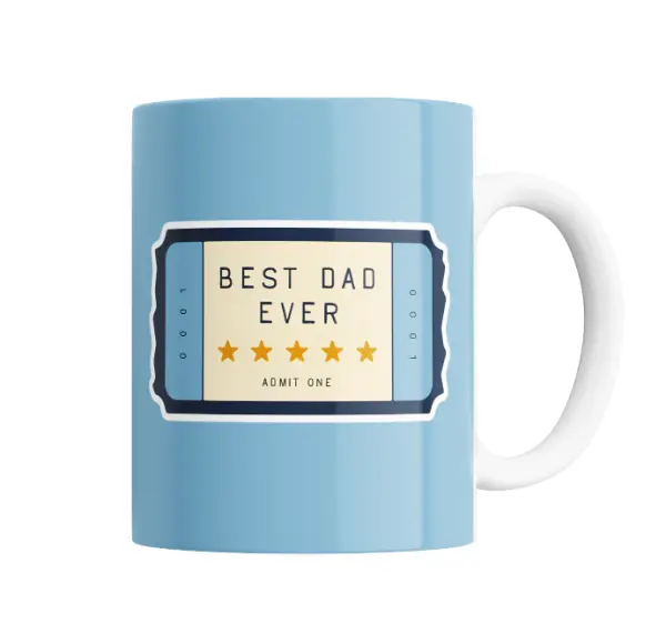 Taza de Cerámica Best Dad Ever Entrada
