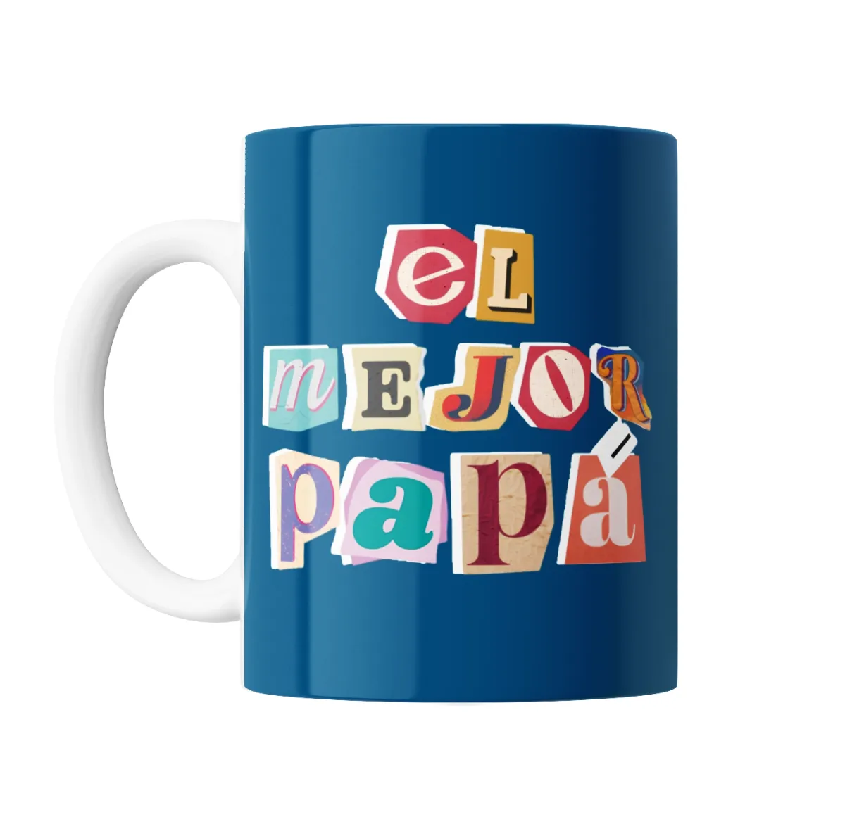 Taza de Cerámica El Mejor Papá Recortes - vista 2