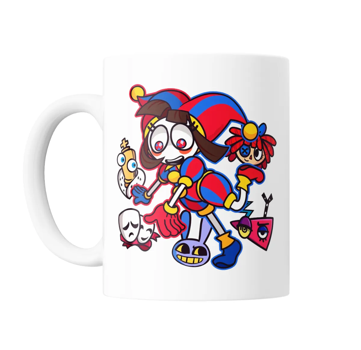 Taza de Cerámica Digital Circus Pomni Jax Ragatha Kinger - vista 2