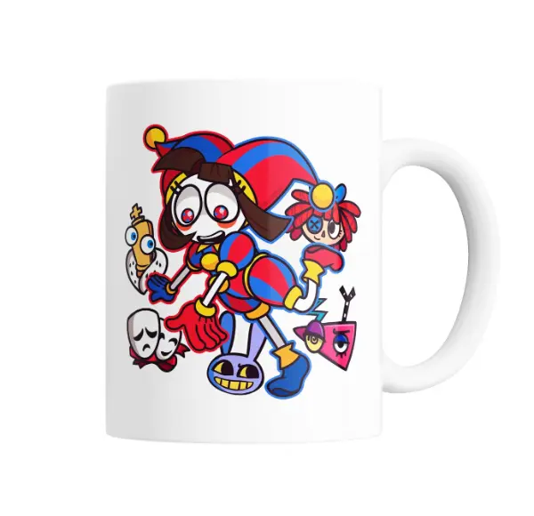 Taza de Cerámica Digital Circus Pomni Jax Ragatha Kinger