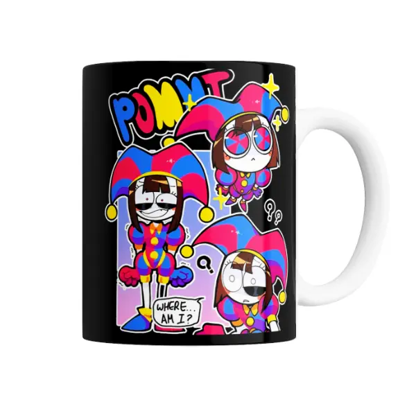 Taza de Cerámica Digital Circus Pomni Where Am I