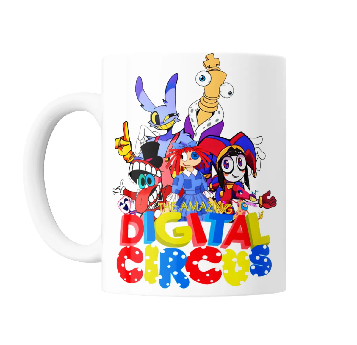 Taza de Cerámica The Amazing Digital Circus Pomni, Jax y Ragatha - vista 2